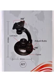 ASFAL Masaüstü Ve Araç Tablet, Dvd, Gps Tv Tutucu, Fonksiyonel, Portatif, Vakumlu 360° Dönen Tablet Tutucu - 3