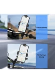 ASFAL Gidon Bağlantılı Scooter, Motosiklet Ve Bisiklet Telefon Tutucu Otomatik Kilitlemeli thumbnail 2