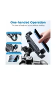 ASFAL Motosiklet, Bisiklet ve Scooter Telefon Tutucu Darbelere Karşı Korumalı Yatay ve Dikey Kullanılır thumbnail 2