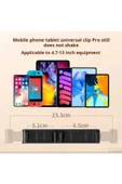 ASFAL Alüminyum 13 İnç Uyumlu Çift Telefon Tutuculu Stand 360° Dönen Masaüstü Telefon ve Tablet Tutacağı - 8