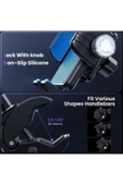 ASFAL Gidon Bağlantılı Sarsıntı Önleyici Motosiklet Telefon Tutucu Scooter, Bisiklet Telefon Tutacağı - 8