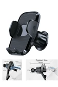 ASFAL Otomatik Klipsli Araç Telefon Tutacağı 360° Dönebilen Araç Klima Uyumlu Telefon Tutucu thumbnail 1
