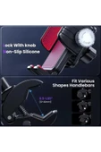 ASFAL Gidon Bağlantılı Sarsıntı Önleyici Motosiklet Telefon Tutucu Scooter, Bisiklet Telefon Tutacağı - 6