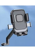 ASFAL Otomatik Tuşlu Ayna Bağlantılı Scooter Ve Motosiklet Telefon Tutucu - 1