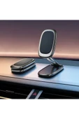 ASFAL 360° Dönen Yenilikçi Şık Katlanabilir Mıknatıslı Metal Araç Telefon Tutucu Araçta ve Evde Kullanılır thumbnail 2