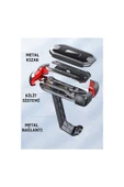 ASFAL Motosiklet, Bisiklet Uyumlu   Telefon Tutucu Yatay ve Dikey Kullanılır 4.7-6.8 inç Siyah - 3