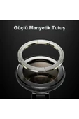 ASFAL Mıknatıslı 270° Dönen Magsafe Uyumlu Araç İçi Telefon Telefon Tutucu Laptop, Masaüstü Telefon Tutucu - 6