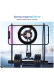 ASFAL %100 Metal, Güçlü Mıknatıslı, Araç Telefon Tutucu, Katlanabilir Masaüstü Telefon Tutacağı thumbnail 7