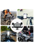 ASFAL Motosiklet, Bisiklet ve Scooter Telefon Tutucu Darbelere Karşı Korumalı Yatay ve Dikey Kullanılır thumbnail 4
