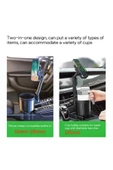 ASFAL 2in1 Araç Telefon Tutucu Araç İçi İçecek Telefon Tutucu Araba Bardaklık Telefon Tutacağı - 4