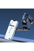 ASFAL Magsafe Uyumlu Uzun Kollu Kaliteli 360° Dönen Mıknatıslı Masaüstü ve Araç İçi Telefon Tutucu thumbnail 3