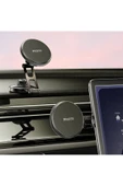 ASFAL Mıknatıslı 270° Dönen Magsafe Uyumlu Araç İçi Telefon Telefon Tutucu Laptop, Masaüstü Telefon Tutucu - 5