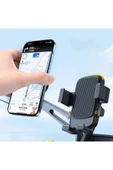 ASFAL Ekstra Korumalı Motorsiklet Telefon Tutacağı Ayna Bağlantılı Motosiklet ve Scooter Telefon Tutucu - 5