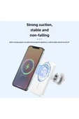 ASFAL Magsafe Uyumlu 15W Kablosuz Şarj Özellikli Araba Telefon Tutucu Mıknatıslı Araç Telefon Tutacağı - 4