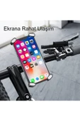 ASFAL Ayarlanabilir 360° Dönebilen Motorsiklet, Scoter, Bebek Arabası ve Bisiklet Telefon Tutucu - 4