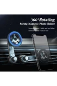ASFAL Güçlü Mıknatıslı Araba Izgara Uyumlu Mıknatıslı Telefon Tutacağı 360° Dönen Yatay ve Dikey Kullanım thumbnail 3