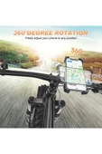 ASFAL Motosiklet, Bisiklet ve Scooter Telefon Tutucu Darbelere Karşı Korumalı Yatay ve Dikey Kullanılır thumbnail 5