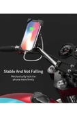 ASFAL Şarj Özellikli 360° Dönen Motor Telefon Tutucu Motosiklet Telefon Tutacağı - 1