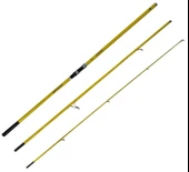 YekOutdoor Yüksek Performans Olta Seti Okuma Makaira Surf 4,30 cm 100-250 gr 3 Parça Yellow Surf Kamışı&Okuma Flite Surf FLS35-1500AY Gunsmoke 9+1BB Olta Makinesi - 3