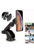 ASFAL Araç Içi Vantuzlu Manyetik Mıknatıslı Telefon Tutucu Tutacağı Uzayabilen Car Holder - 1