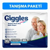 Giggles Yetişkin Bel Bantlı Hasta Bezi ExtraLarge 30'lu 1 Paket 30 Adet - 1