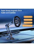 ASFAL %100 Metal, Güçlü Mıknatıslı, Araç Telefon Tutucu, Katlanabilir Masaüstü Telefon Tutacağı thumbnail 1