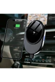 ASFAL Kablosuz Şarj Özellikli 15w Magsafe Wireless Araç Telefon Tutucu Iphone 14 13 12 Pro Max Mini Uyumlu thumbnail 1