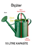 Fritilya 10 Litre Metal Sulama Kabı, Galvaniz Bitki Sulama Kabı Metal Büyük Boy Sulak - 7