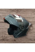 Free-M MAT SİYAH ÇENE AÇILIR MOTOSİKLET KASKI - 1