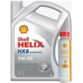 Shell Helix HX8 5W-40 4 Litre Motor Yağı/Shell Karter Temizleyici - 1