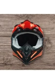 Free-M ENDURO - CROSS TURUNCU MOTOSİKLET KASKI - 1