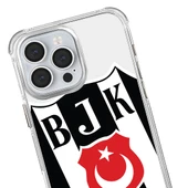 iPhone 16 Beşiktaş Büyük Logo Şeffaf Telefon Kılıfı - 2