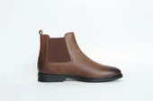 VALE Erkek Hakiki Deri El Yapımı 7 cm Boy Uzatan Chelsea Bot thumbnail 3