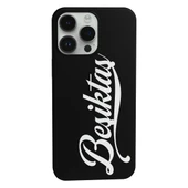 iPhone 16 Pro Max Beşiktaş El Yazılı Siyah Telefon Kılıfı - 1