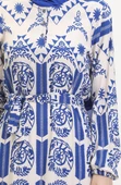 Amelya Farbalı Kuşaklı Viskon Elbise S-M-L-XL Beden - 9