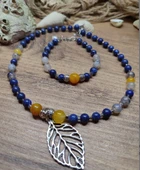 Viento Akik Lapis lazuli Kolye ve Bileklik - 3