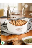 Metal Kayık Ekmeklik, Gondol Ekmeklik, Ekmek Sepeti, Sunumluk (Fresh Bread Baskılı) thumbnail 1
