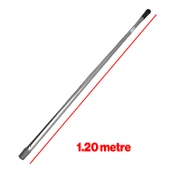 Metal Sap Sillgech Krom Renk Kalın Fırça Sapı Süpürge Çekpas Standart Metal Sap 120 Cm - 3