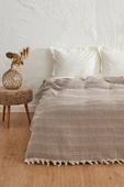 Karaca Home Levi Sütlü Kahve Çift Kişilik Pike 200 x 230 - 1