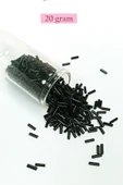 Uzun Boru Kesme Boncuk Çap 2mm Uzunluk 10 mm - 20 Gram - Siyah - BNC241 thumbnail 1