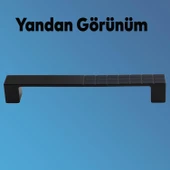 10 Adet Bihter Desenli Mobilya Mutfak Dolabı Çekmece Dolap Kulpu Kulpları Kulbu Siyah 128 Mm Metal thumbnail 5