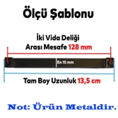 10 Adet Bihter Desenli Mobilya Mutfak Dolabı Çekmece Dolap Kulpu Kulpları Kulbu Siyah 128 Mm Metal thumbnail 2