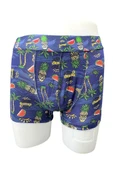 Zenura Erkek Desenli Boxer - Tropikal Kuru Kafa Tasarım – 2304b - 2