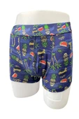 Zenura Erkek Desenli Boxer - Tropikal Kuru Kafa Tasarım – 2304b - 4