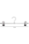 10 Adet Mandallı Tel Etek Pantolon Askısı 35 cm - 1
