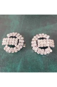 Kristal taşlı dikme Agraf, broş, tekstil aksesuarı - 1