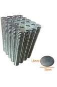 Neodyum Mıknatıs 15x1,5 Mm Nikel 50 Adet Fiyatıdır - 1