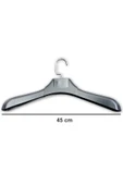 12 Adet Siyah Plastik, Elbise, Ceket Askısı 45 Cm 1.sınıf Kalite, Lüx - 1