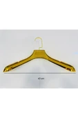 10 Adet Lüks, İthal, Gold Kaplama, 45 cm Erkek Mont, Ceket Askısı - 3