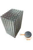 Neodyum Mıknatıs 10x1,5 mm Nikel 200 Adet Fiyatıdır - 1